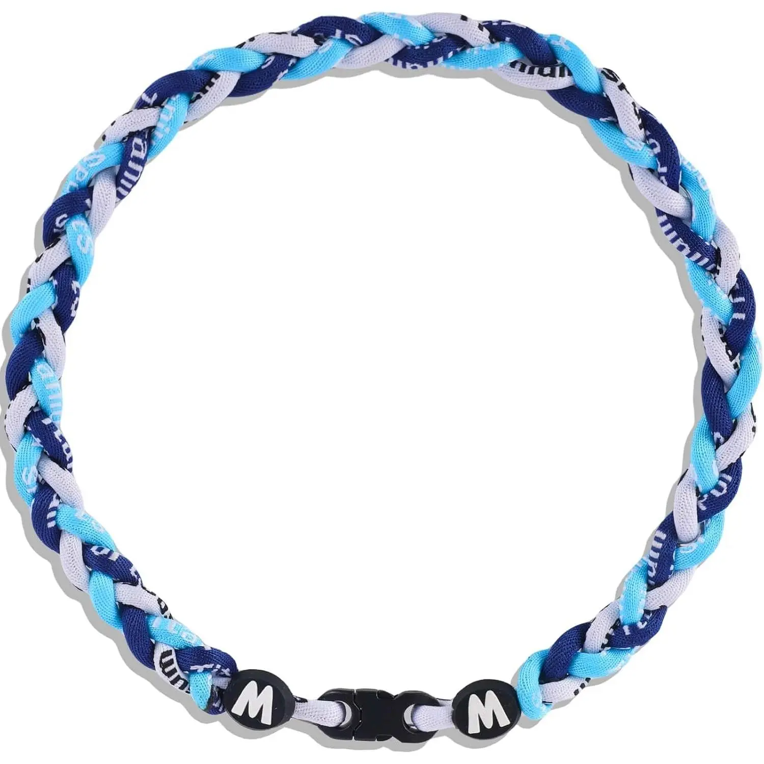 Premium 18inch Baseball Necklace w/Nylon Tri-Braided Rope Tornado Design