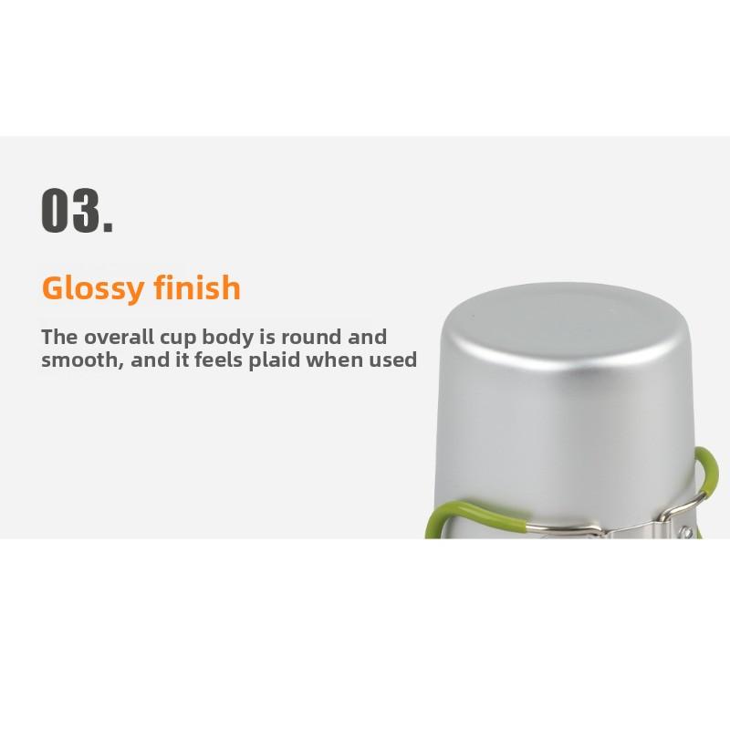 Outdoor camping aluminum cup portable coffee cup aluminum alloy beer cup camping water cup teacup