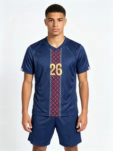 26 27 New Football Kit Set, European Championship Jersey, Paris Eiffel Tower City Sports Suit, Short Sleeve Shirt, Shorts, Training Gear