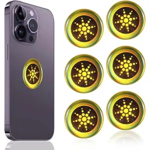 Gold EMF Protection Stickers, Quantum Shield for Phone, Airpods, Fridge & Laptop, Reduce Electronic Radiation, Practical Device Accessories