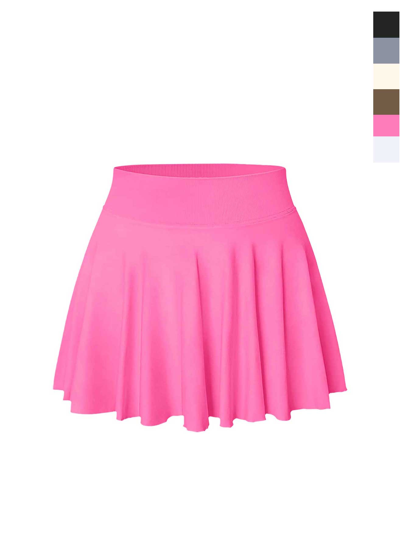 Women's Solid Color Pleated Skort, Sporty Casual Pocket Skort for Tennis Yoga Gym, Ladies Sportswear for Spring & Fall, Womenswear, Tennis Skorts, Athletic Skort