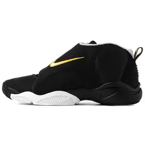 Nike Air Zoom GP Black White Canyon Gold Leather Basketball Shoes for Men – Gary Payton Retro Mid-Top with Cushioning and Non-Slip Grip Verifiable, with credentials and supporting global authentication
