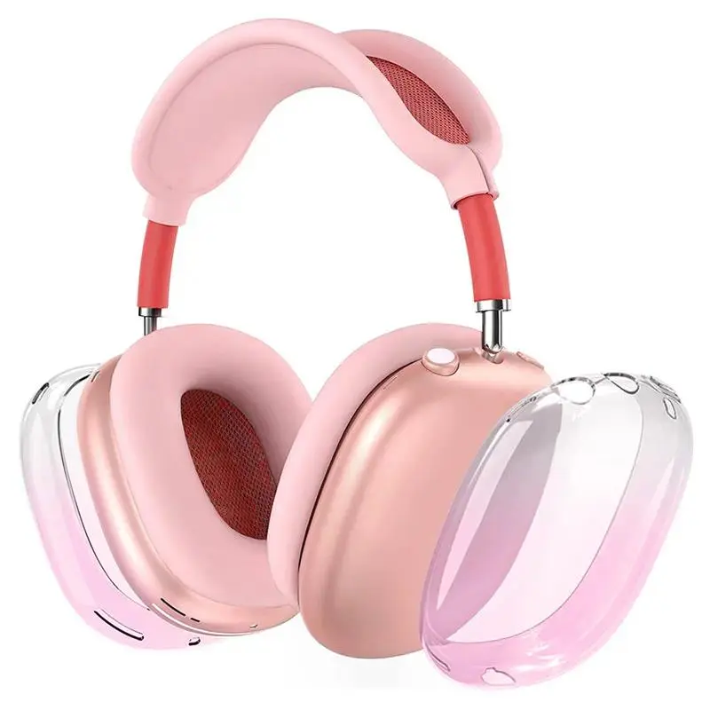 Wireless Headphone Case, Gradient Transparent TPU Protective Cover with Clear Color Design, Lightweight Flexible Shell with Shockproof Scratch Resistant Protection for Over Ear Headphones, Travel, Office and Daily Carry