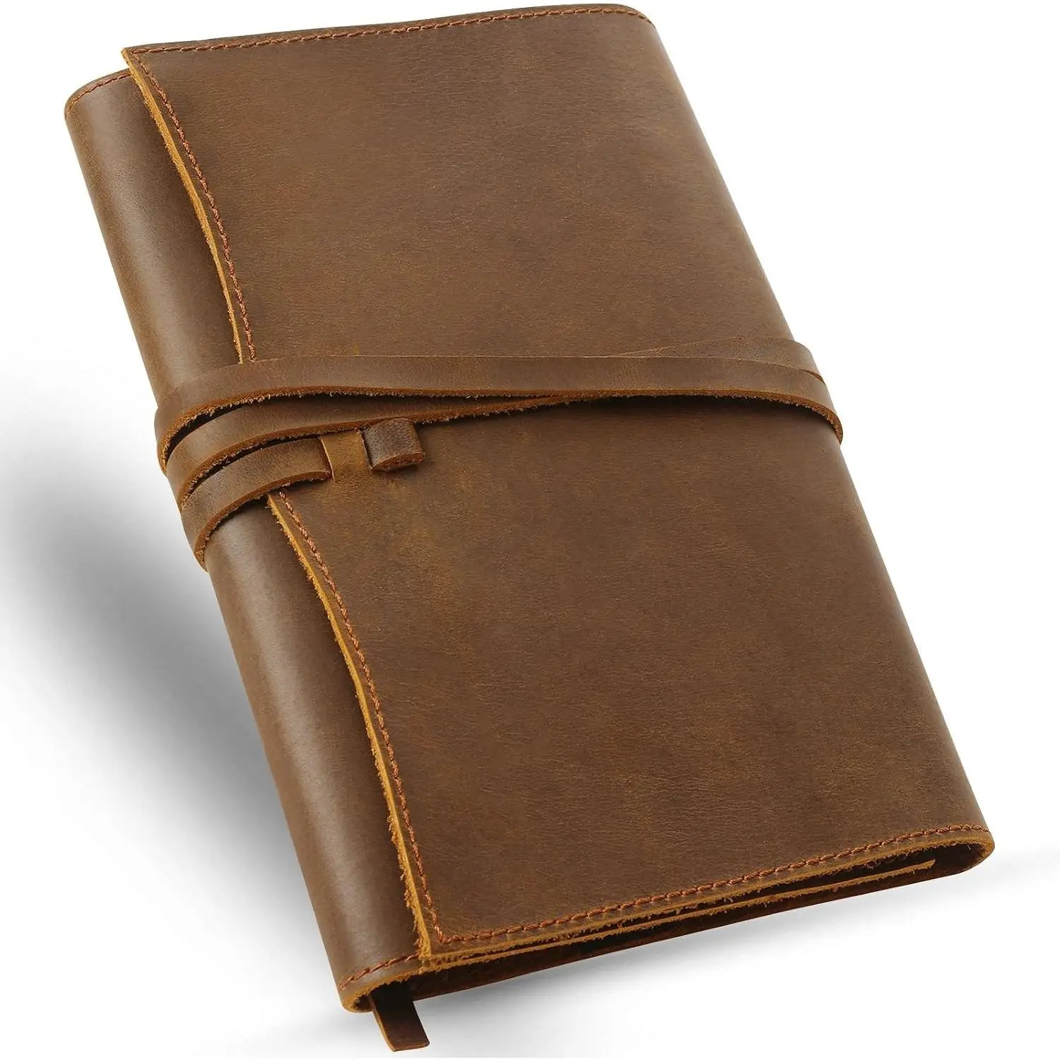 Leather Bible Cover, Leather Book Cover for Men and Women, Bible Holder Strap Bible Cover Gifts, JC61-8L