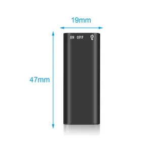 Ultra-Slim Pocket Voice Recorder, One-Touch HD Audio Recorder, USB Rechargeable for Lectures & Daily Use