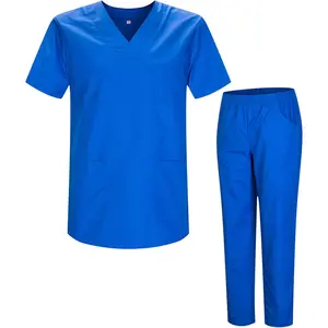 Uniforms Unisex Scrub Set – Medical Uniform with Scrub Top and Pants 817-8312
