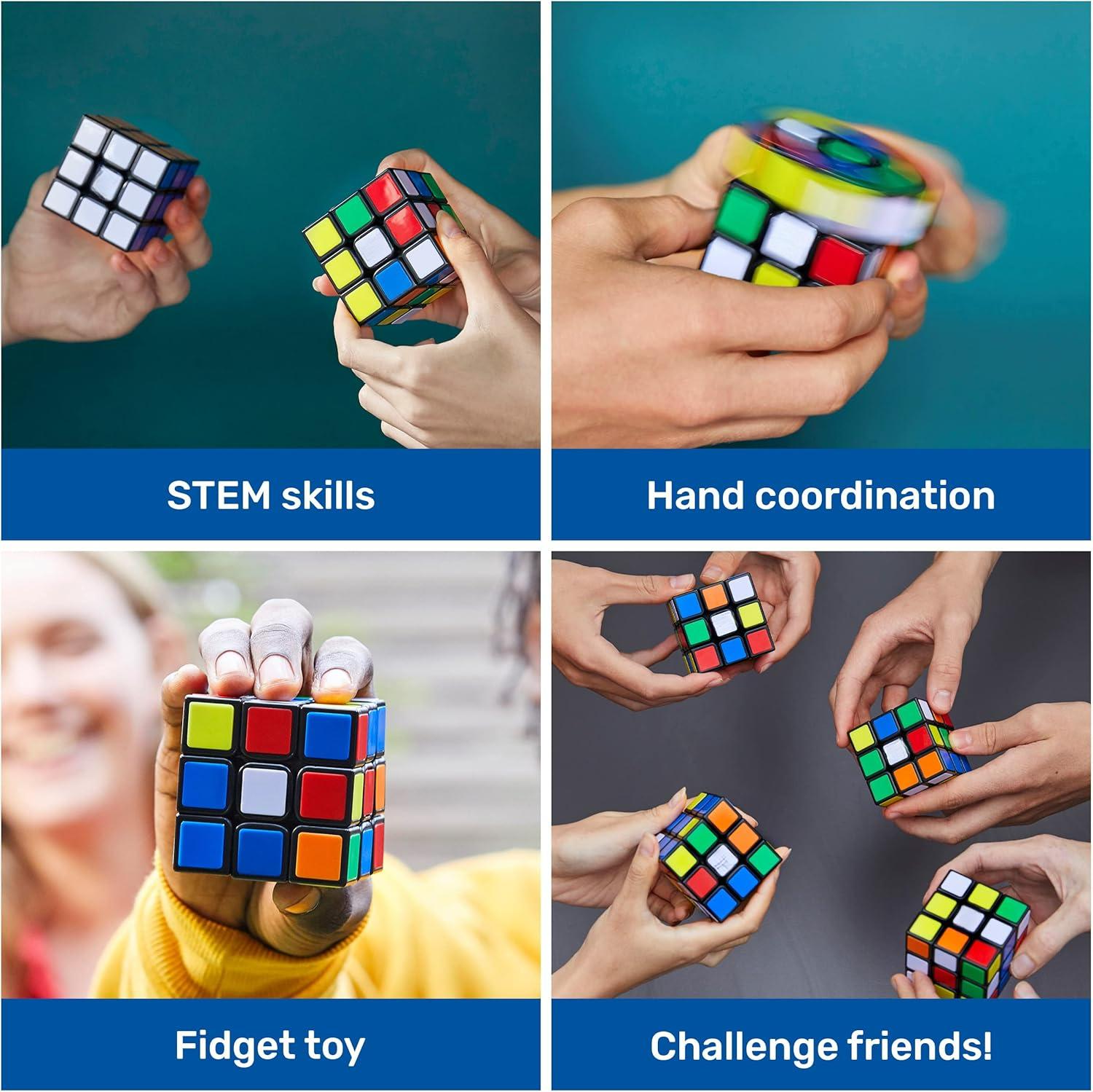 3x3 Magnetic Speed Cube, Classic Color-Matching Puzzle Cube, Brain Teaser Problem-Solving Fidget Sensory Toy, Gifts for Kids, Teens & Adults, Ages 8+