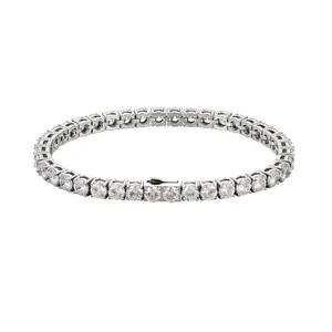Unisex Moissanite Tennis Bracelet, High Quality Iced Out Fashion Wrist Jewelry with VVS1 Lab-Grown Stones, Hypoallergenic 3mm/5mm Exquisite Gift for Wedding & Anniversary, Exquisite Braceletchains for men
