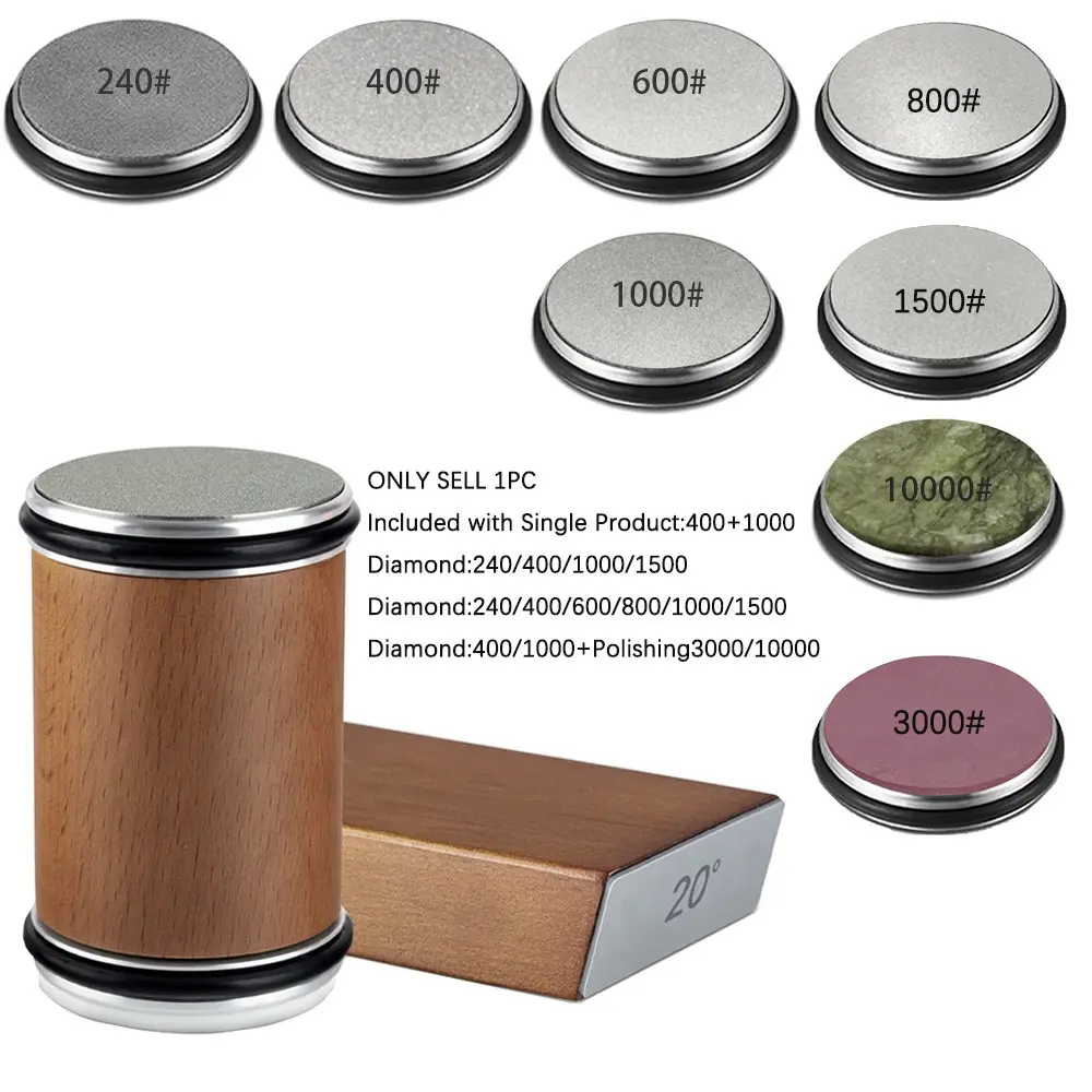 Rolling Knife Sharpener Kit, Diamond Sharpening Tool, Kitchenware, Kitchen and Outdoor Small Tools, 15°-20° Magnetic Sharpening, No Power Needed, Suitable for Any Blade Steel
