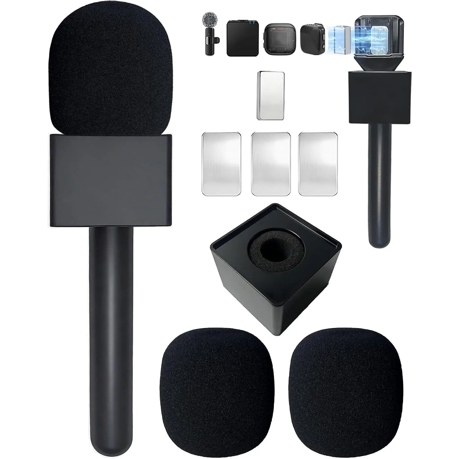 Microphone Holder for  Mic Mini/2/3,  Mic Mini Accessories for RØDE and   Mini Microphone,  Microphone Handle for Vlog, , Interview, Reports, Podcast