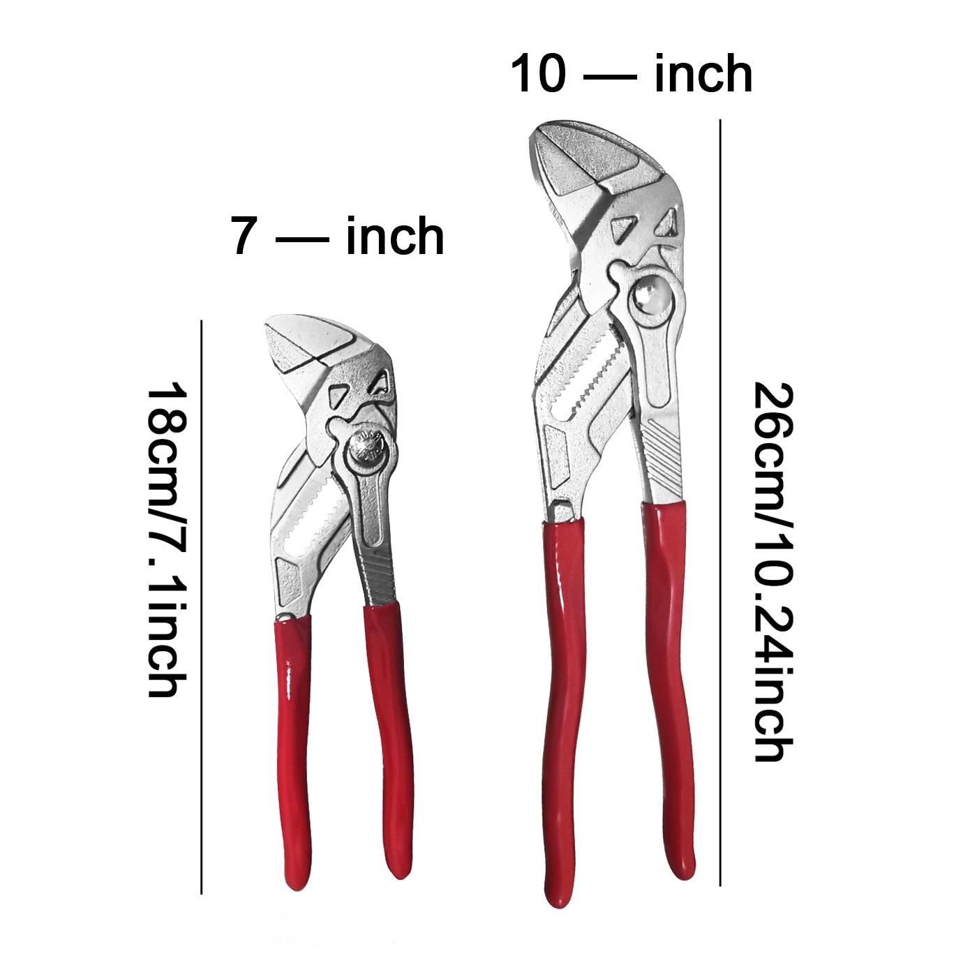 Chrome Pump Pliers, Multifunctional Portable Opening Adjustable Pliers Wrench, Quick Water Pump Pliers, Professional Bicycle Repair Tool, Heavy Duty Hardware