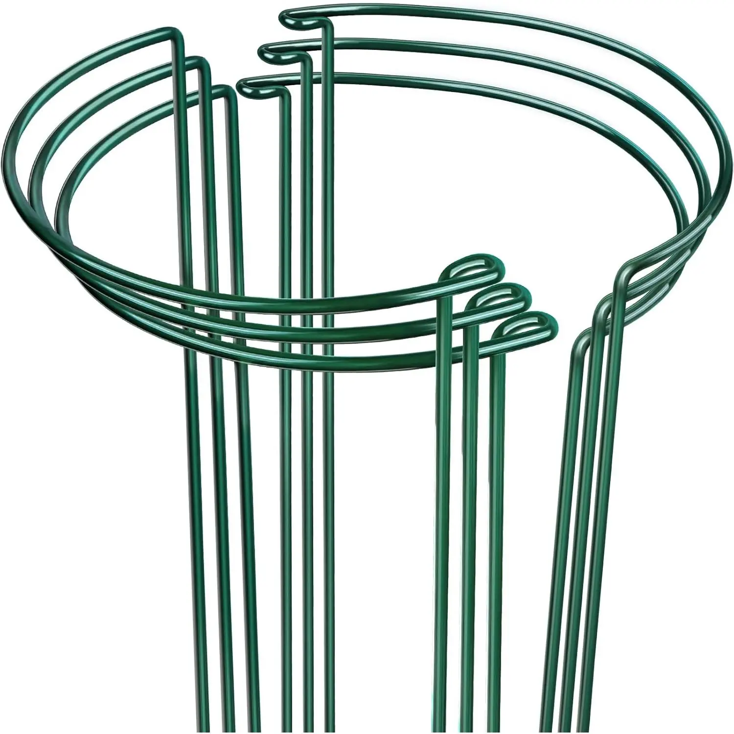 Support  Stakes, 6 count Peony Cages and Supports, Metal Garden Stakes  Supports,  Support Stakes, for Peony, Tomato, Hydrangea, Indoor Outdoor , 10" W x 15.8" H