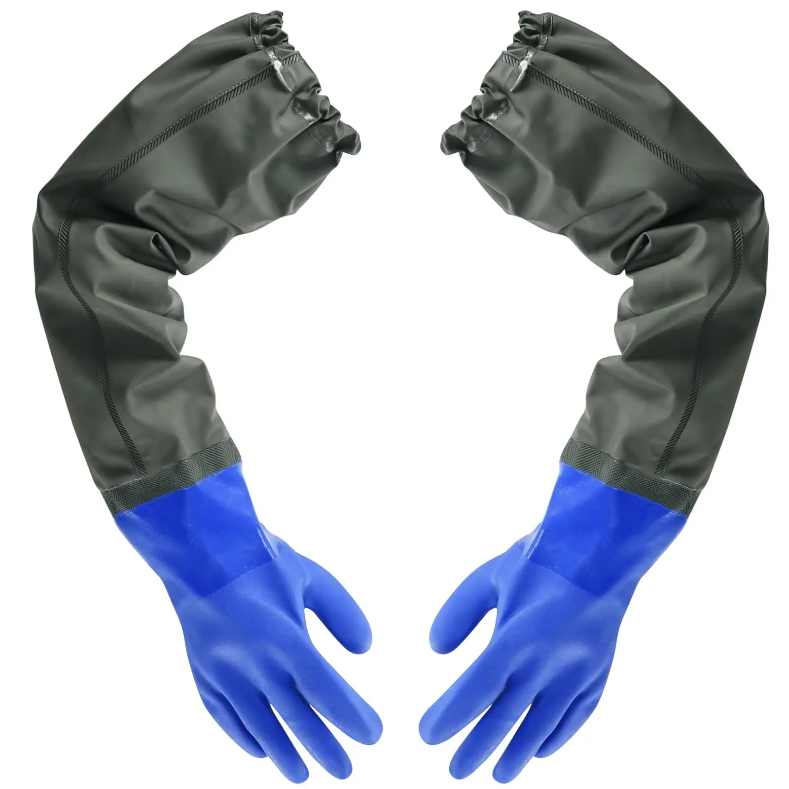Oil-Resistant Waterproof Gloves for Fishing, Dishwashing, Car Washing, Extended Winter Labor Protection, Fish Catching and Killing