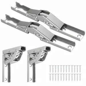 4 pieces of 90 degree folding hinges, concealed kitchen cabinet hinges, supporting connecting cabinet hinges, concealed brackets, desktop frames, furniture parts