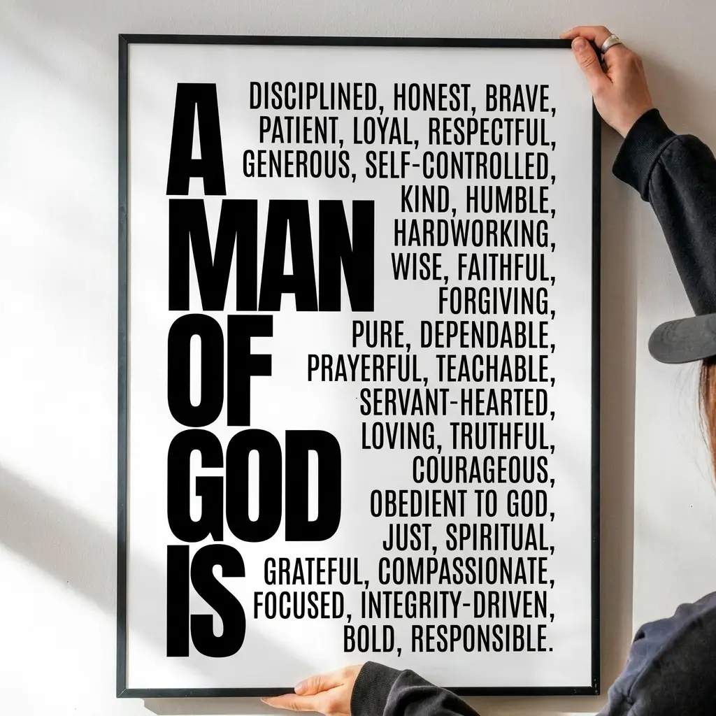 Black White Teen Boy Room Scripture Art College Guy Dorm Religious Wall Decor Bible Verse Poster Youth Boy Modern Christian Bible Verse Art