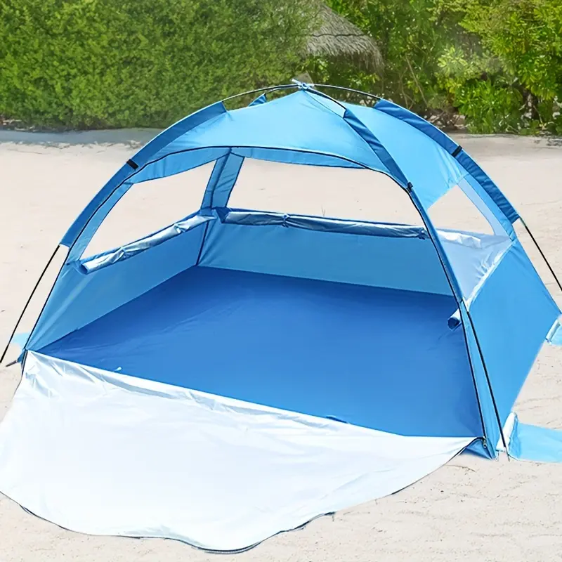 Compact and Durable Pop-up Beach Tent That Protects You from the Sun - UPF50+ UV Protection! Includes 6 Ground Stakes. Perfect for Christmas, Halloween, and Thanksgiving Gifts