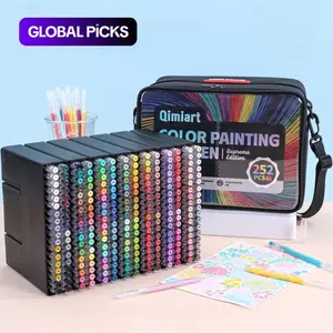 234 Colors Painting Gel Pen Set,Professional Color System,252Pack Hand-Held Backpack,0.6mmNeedle Tip,Rich Color Large Capacity Ink Pens,Art Supplies For Diary,Card,Coloring, DIY Art Design, Art Materials #GLOBAL PICKS