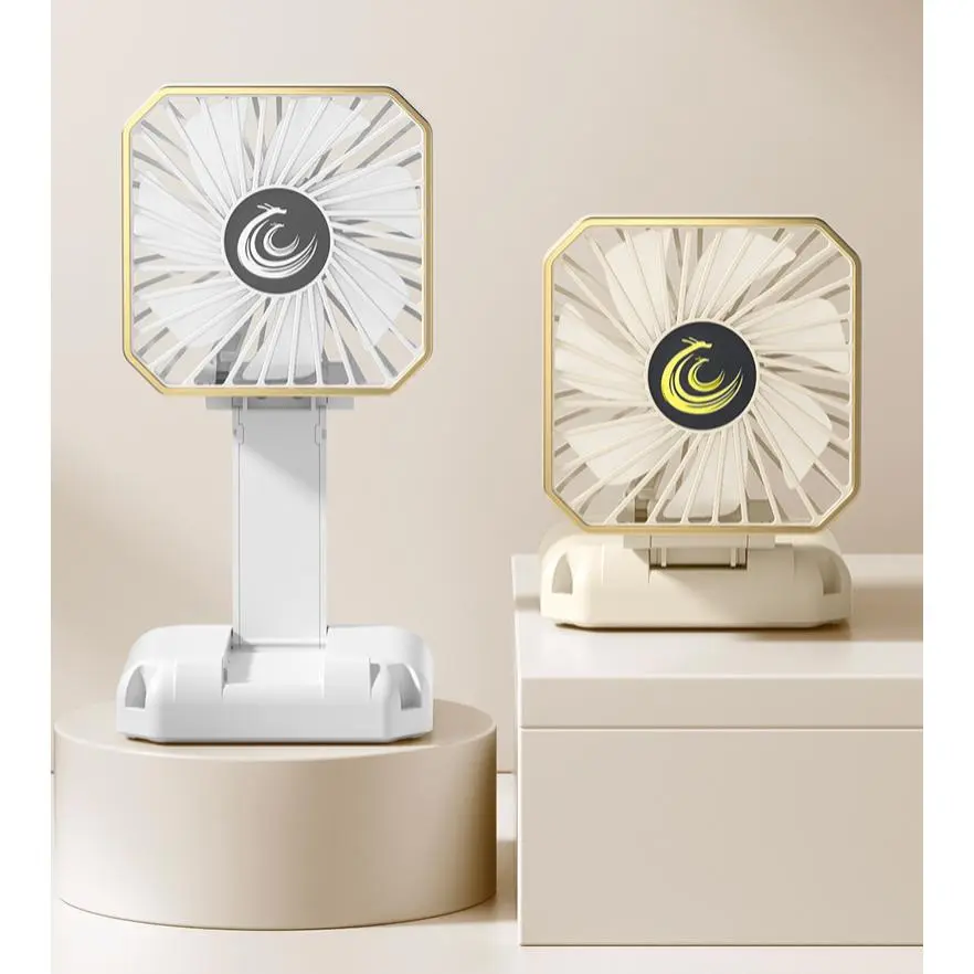 Foldable Rechargeable Neck Hanging Mini Handheld Fan Portable Desk Fan For Office Daily Summer Cooling