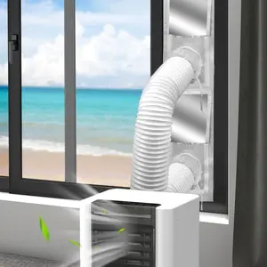 Portable Air Conditioner Window Vent Kit, Universal Sliding Window Seal Kit for Mobile Air Conditioning & Dryer, 28x102~162cm Length Adjustable Full Sealing Waterproof A/C Window Vent Sealing ClothGift.