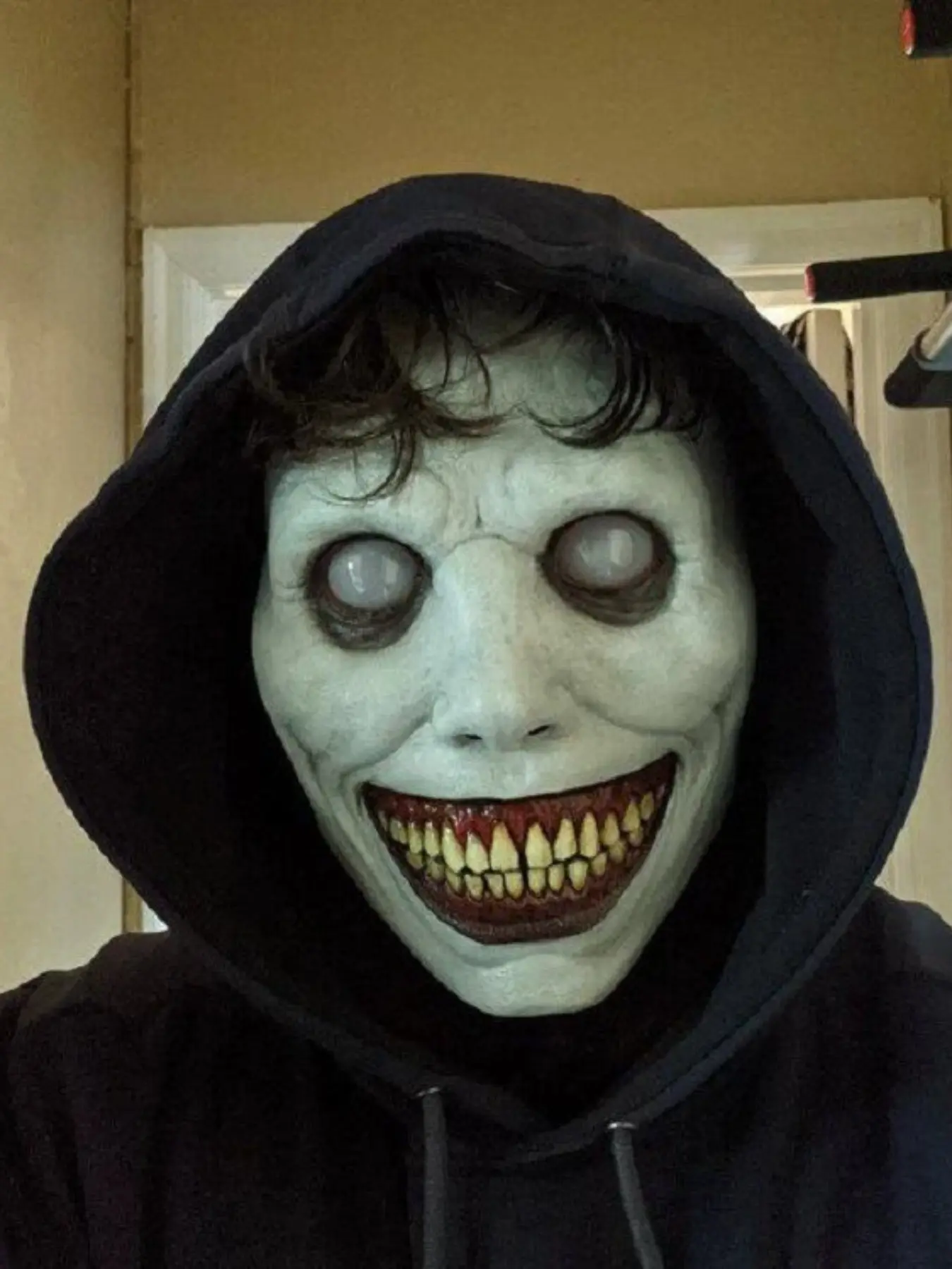 New Halloween Horror Mask, Cosplay Devil Face, Smiling Exorcist Eye, Funny Ghost Mask, Perfect for Halloween Parties