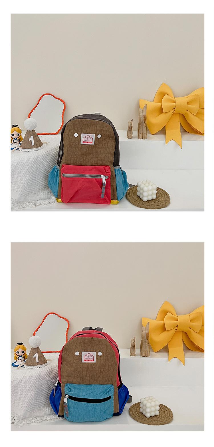 2026 New Model Children's Backpack: Simple and Lightweight Canvas Backpack for Boys and Girls, Suitable for School Season, with Spine Protection