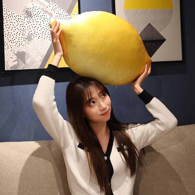 3D Simulation Fruit Vegetable Stuffed Plush PillowToys Creative Realistic Strawberry Durian Cushion Home Decor Kids Funny Gift