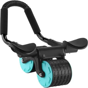 Elbow Support Automatic Rebound Abdominal Wheel,Ab Roller for Abdominal Exercise Machine,Abs Workout Equipment,Dolly Core Strengthening Trainer Fitness Belly Training