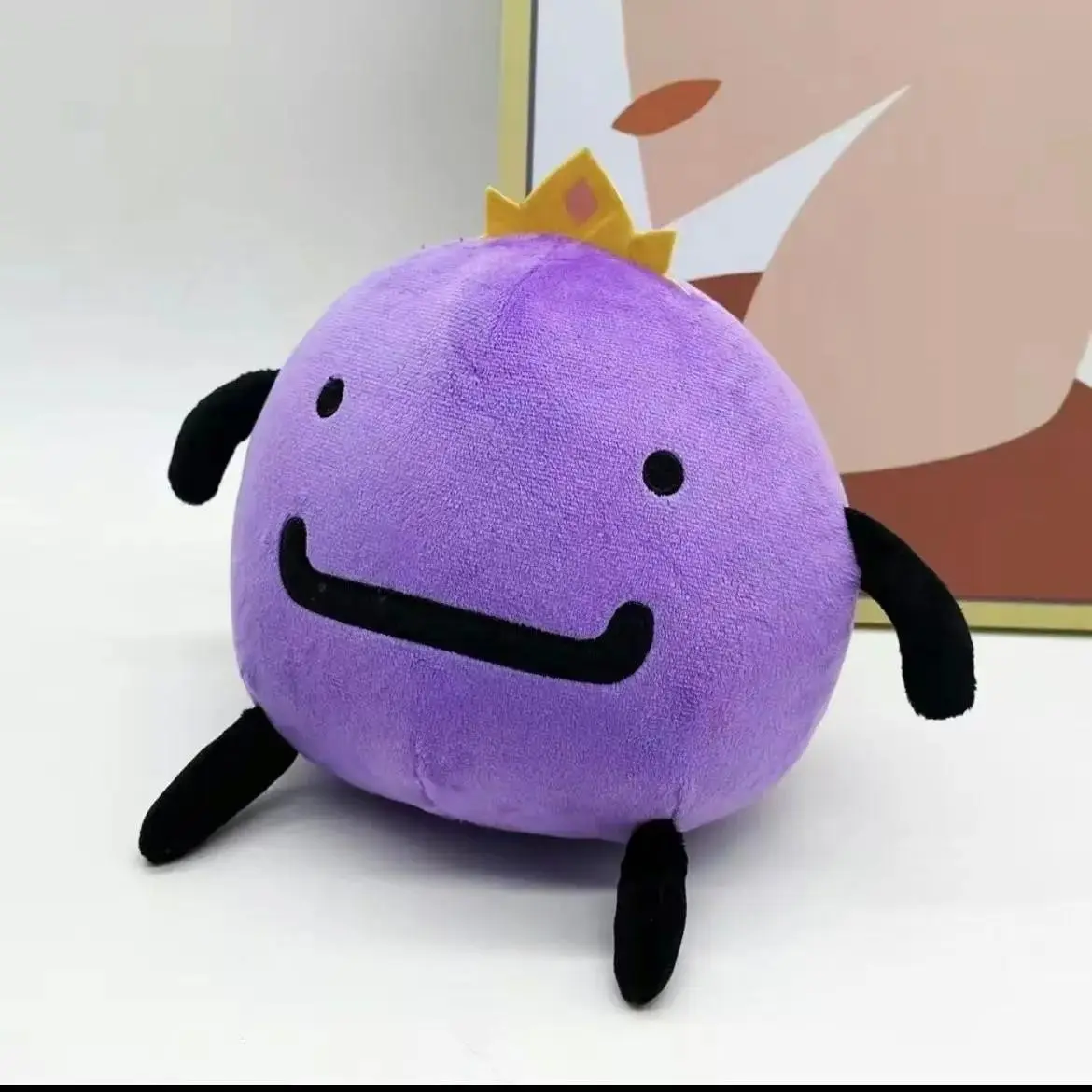 Cute Crown Plush Doll Decoration, Gaming Accessories, Soft and Adorable, Perfect for Room Decor, Unique Gift Idea