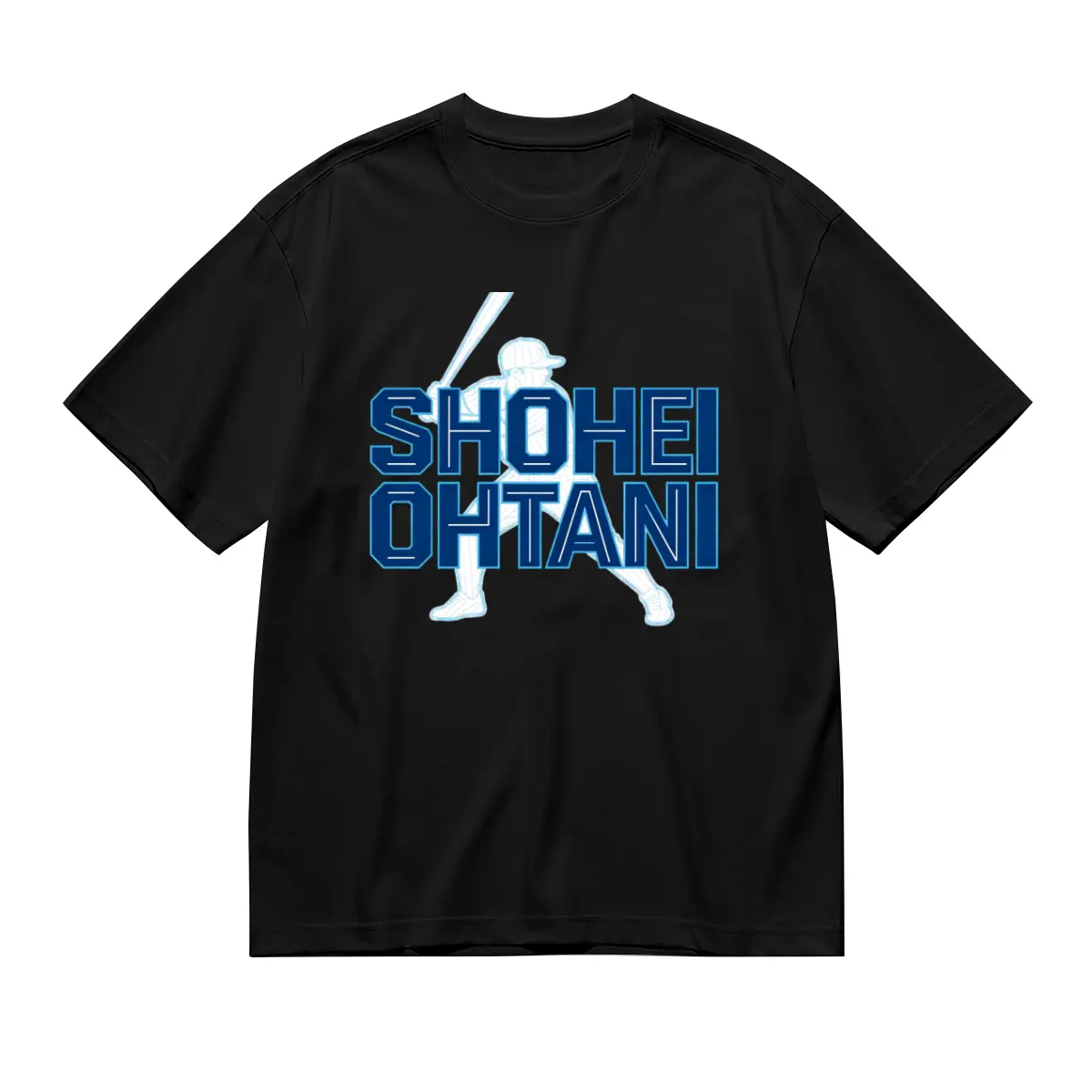 Ohtani baseball short-sleeved shirt, unisex, perfect for summer everyday wear, printed top for baseball enthusiasts. classic fit cotton round neck breathable crew casual comfortable vintage logo sleeve game day fan