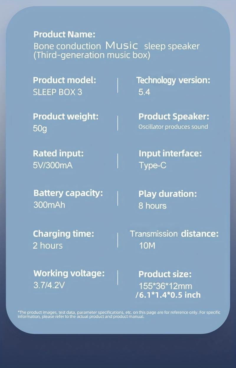 Bone Conduction Wireless Sleep Speaker