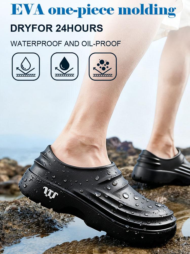Foamfam Lightweight Waterproof Clogs for Indoor & Outdoor Wear.Easy-Clean, Soft Insole & Built for Garden, Kitchen and Hospital Use.Footwear Walking  nurse shoes