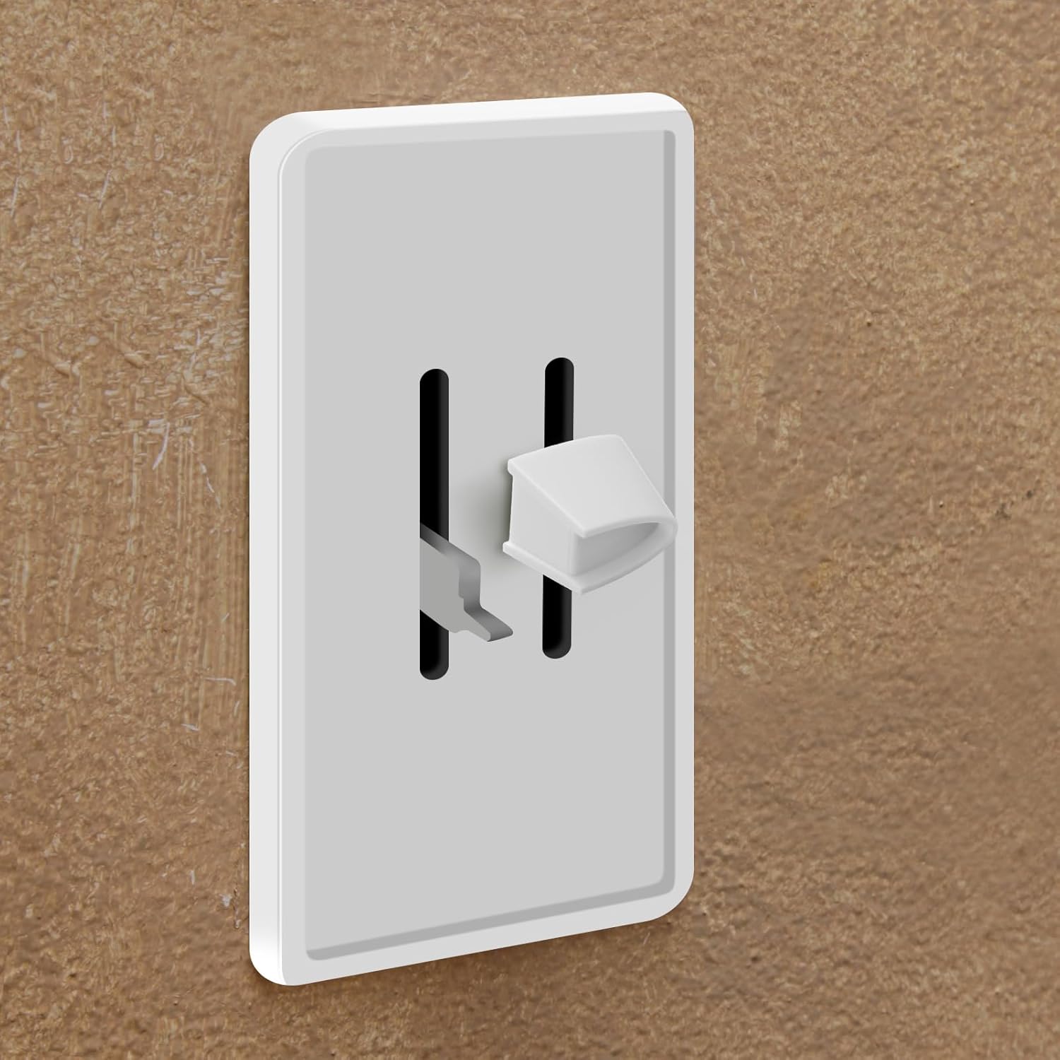 4 count Dimmer  Knob Dimmer Replacement Knob Compatible Replacement Set of Two Split for Compatible with Lutron Skylark Fan Speed & Light Control (White)