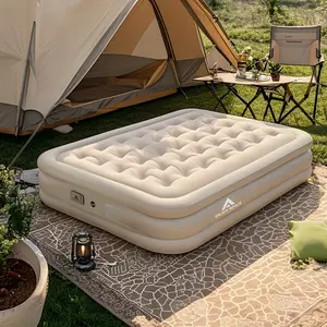 1PC Portable outdoor automatic inflatable sleeping mat tent inflatable bed, equipped with a plug-in free inflation device, suitable for camping travel, suitable for napping at home or in the office, and easy to store without taking up space.