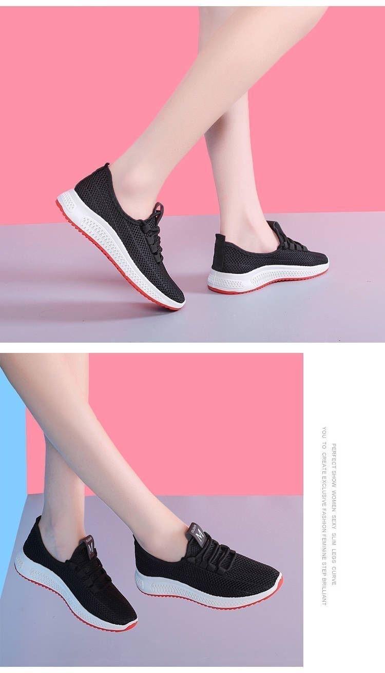 Mesler Summer White Sneakers for Women, Mesh Sports Shoes, Ladies' Shoes, Nurse Shoes, Home Summer Mesh Shoes, Women's Hollow Breathable Shoes