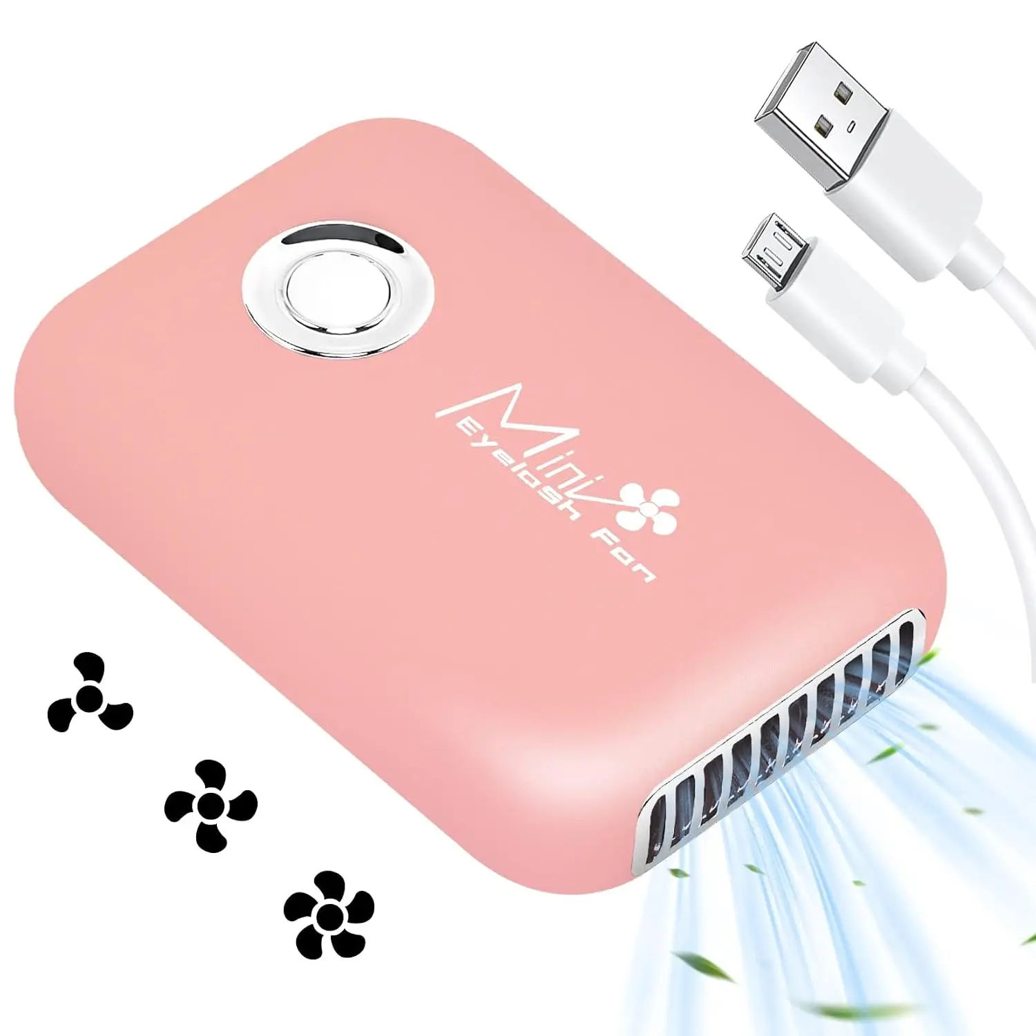 Rechargeable Eyelash Extension Fan Dryer for Lash Extensions,  | Mini Lash Fan Portable USB Handheld Lash Dryer 3 Adjustable Speed Air Conditioning Blower supplies for Lash Extensions