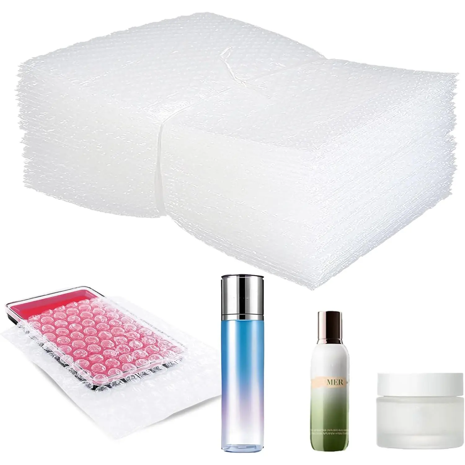 25 count 5x6" Clear Bubble Out Bags, Double-Wall Cushioned Wrap, Shockproof | Double-Walled for Extra Fragile Protection, Lightweight Durable Cushioning,Ideal for Shipping, Moving, Packing,Storage.