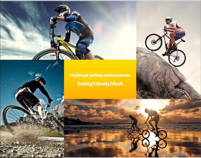 Photochromic Cycling Sunglasses for Men & Women, UV400 Wraparound Shield Sports Glasses, Lightweight Windproof One-Piece Outdoor Eyewear for Road Biking, Running, MTB & Driving