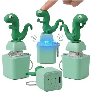 Lizard Keychain Sound: Rechargeable Lizard Button with Colorful Lights and Sound 1-Pack boy /girl  gifts teenage