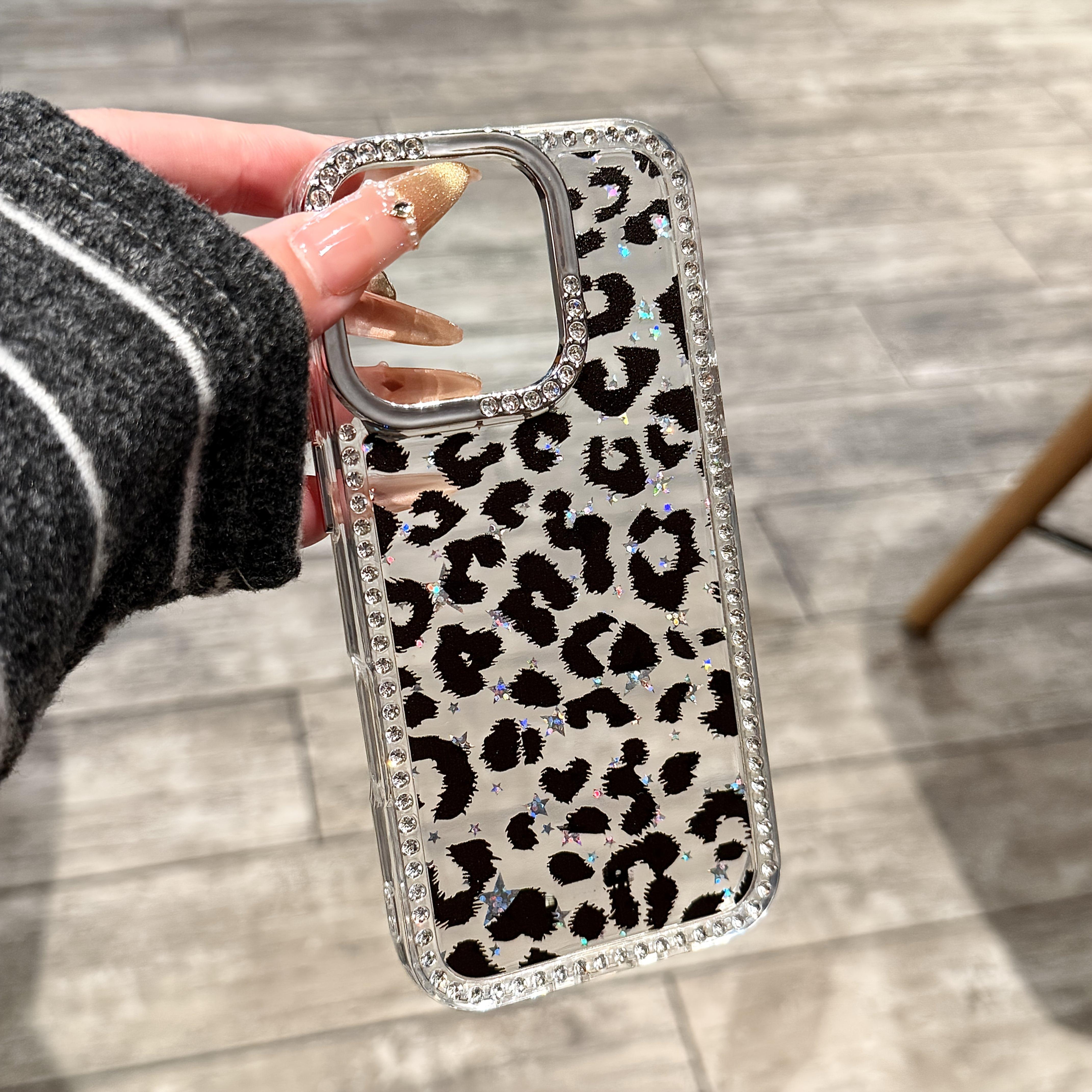 Rhinestone Leopard Case Gift
