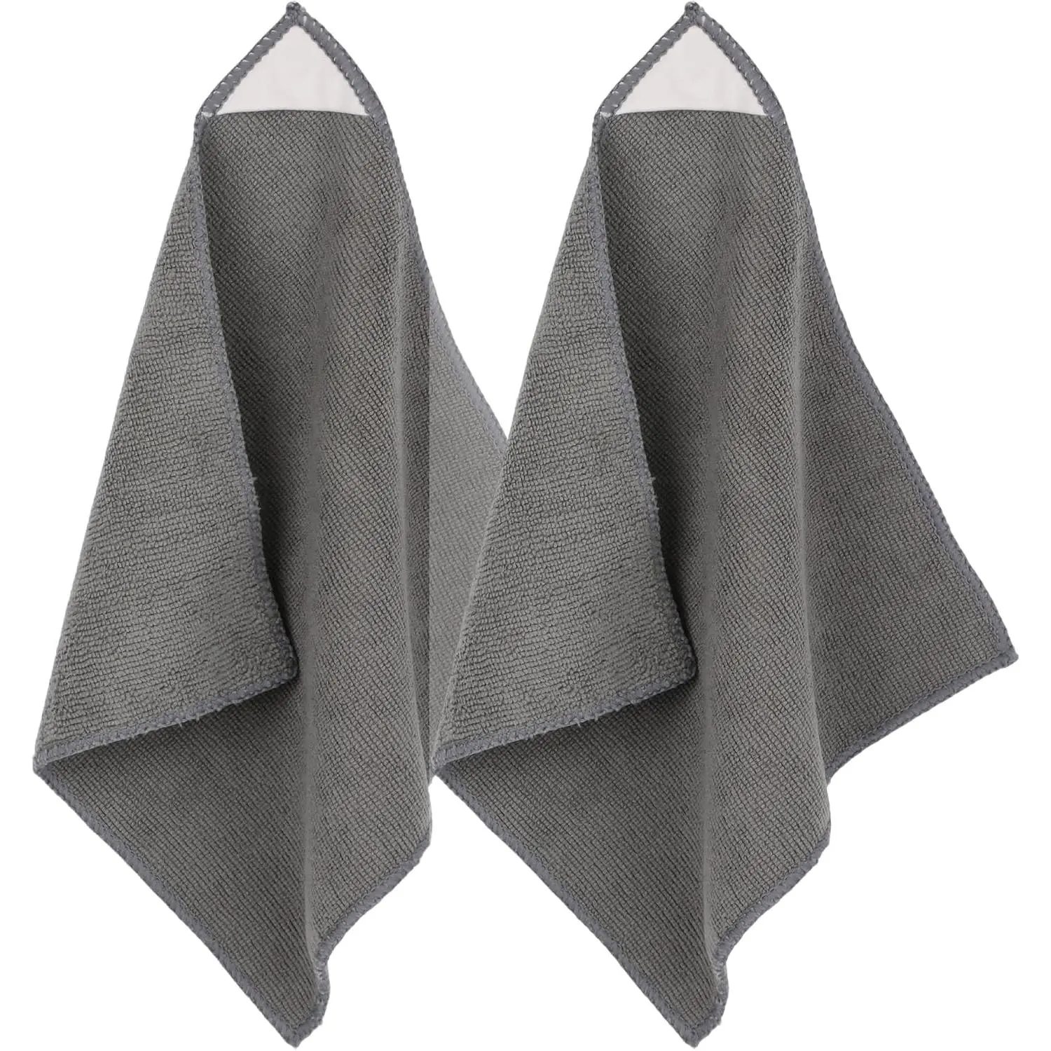 2 Pack  Microfiber Whiteboard Eraser Dry Erase Cloth Cleaning Cloth for Whiteboards Blackboards Chalkboards Glassboards (Gray)