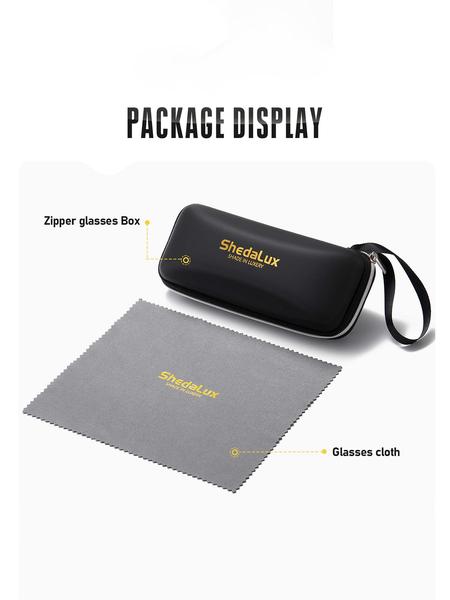 Shedalux New Unisex High-End Full Frame Sunglasses, Round Face Unique Super Large Polarized Sun Glasses Retro Uv400 Protection