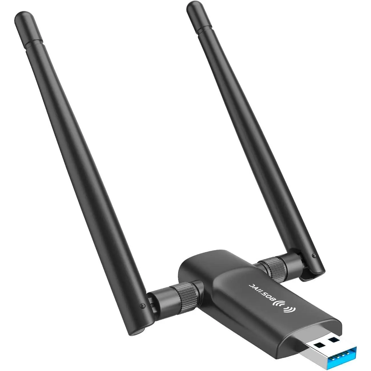 USB WiFi Adapter for PC - 1300Mbps  5Dbi Antennas 5G/2.4G WiFi Adapter for Desktop PC Laptop Windows11/10/7,  Adapters for Desktop  Network Adapters