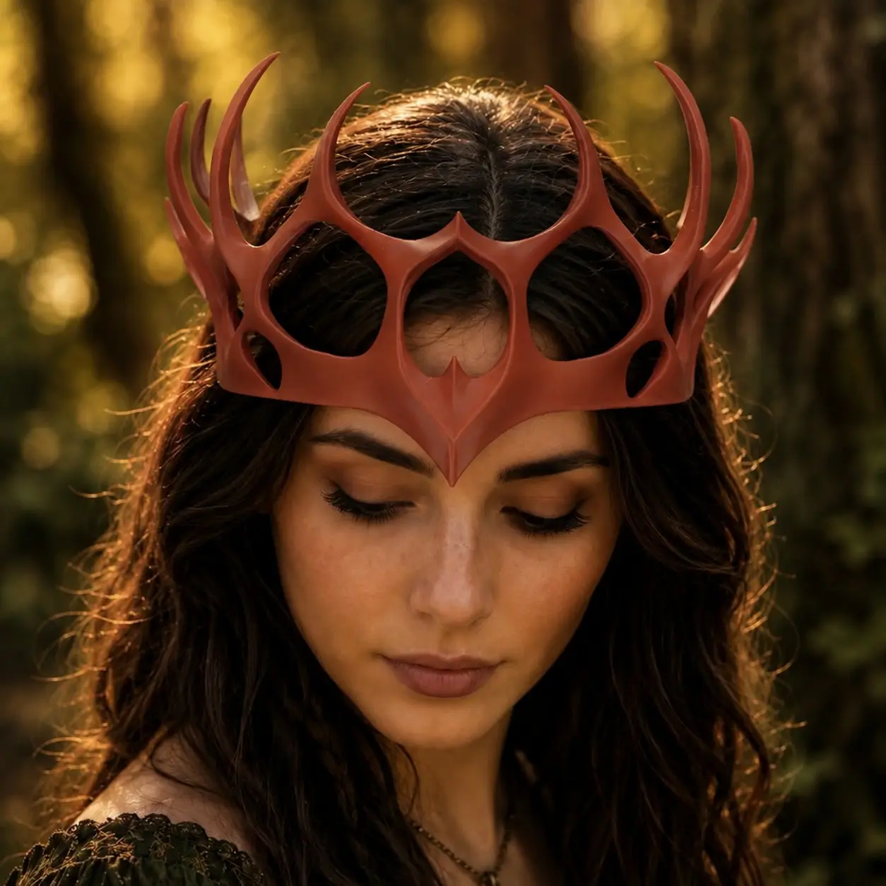Woodland Antler Crown | Fantasy Headpiece | Fae Queen Crown | Cosplay & Renaissance Wear, Fairy Crown, Elf Crown, Forest Spirit Headpiece, Renaissance Festival Costume, Medieval Headpiece, Witch Costume Accessory, Fantasy Cosplay Prop