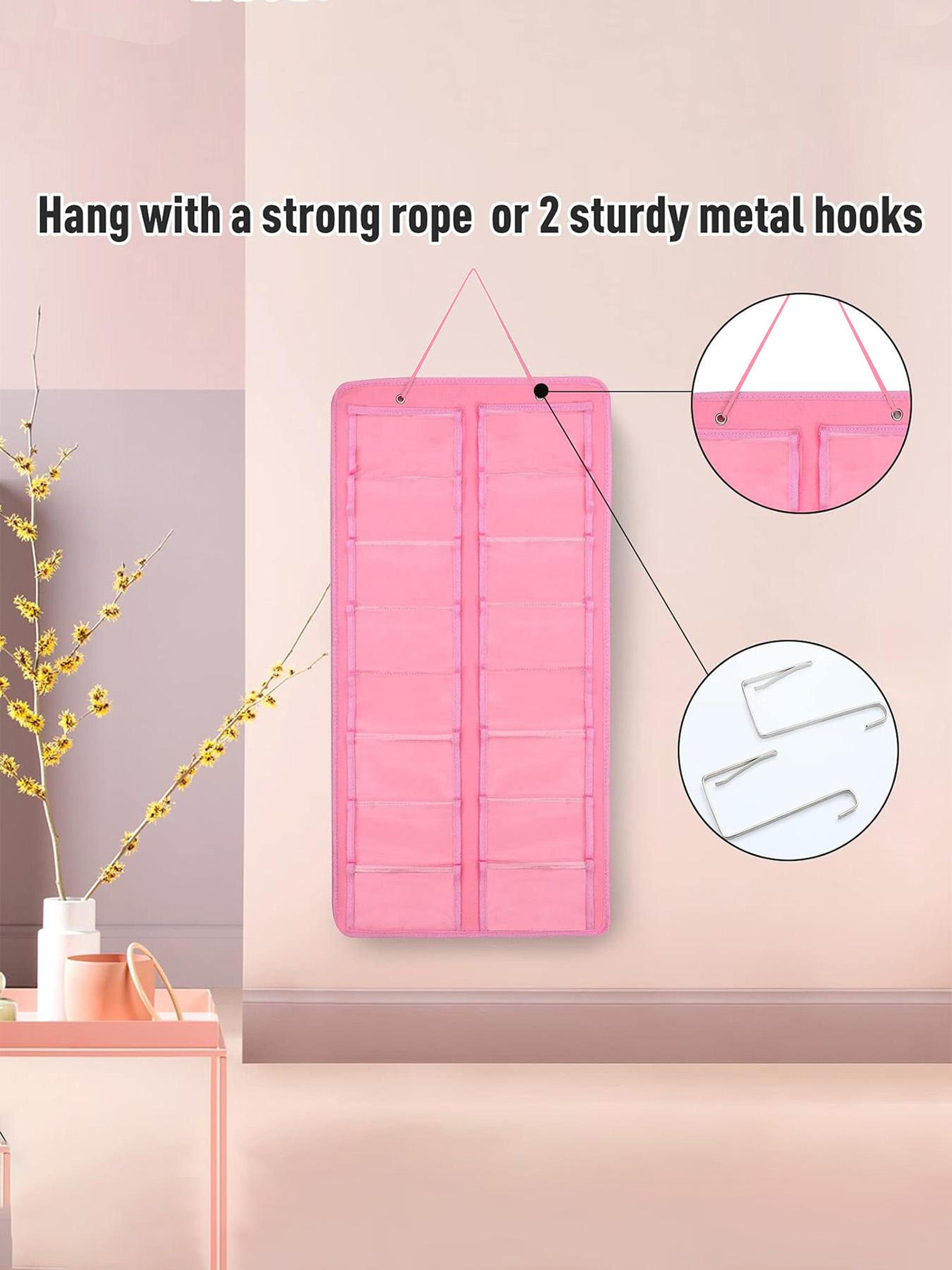 Dustproof Sunglasses Organiser, Wall Mounted Sunglasses Organiser, 16 Compartment Glasses Organiser, Space Saving Storage (Pouch Only)