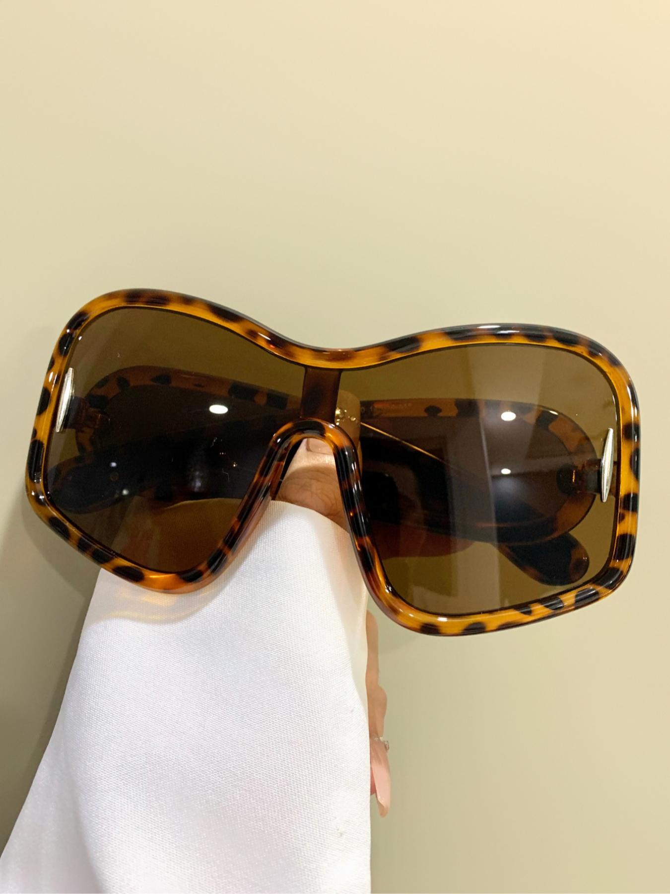 Unisex Punk Style Large Frame Glasses, Style Trendy Casual Eyeglasses for Travel Use, Novelty Frame Legs Glasses, Fashion Accessories for Outdoor Activities