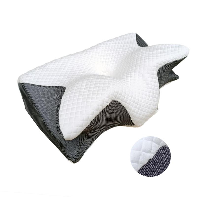 Two-way design with two different heights, ergonomic memory foam pillow for neck and shoulder relaxation, and contoured armrests for side and stomach sleepers. Great Christmas and Mother's Day gift.