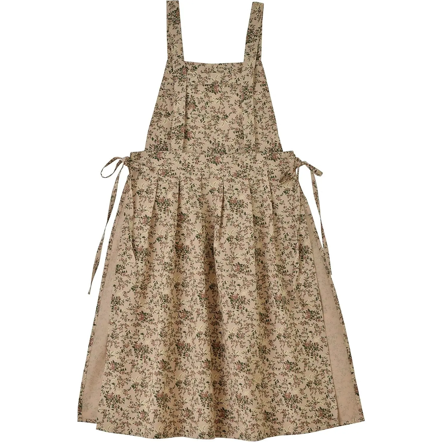Floral   Adult Kitchen Apron Adjustable Cooking Baking Garden Chef Apron with Pocket