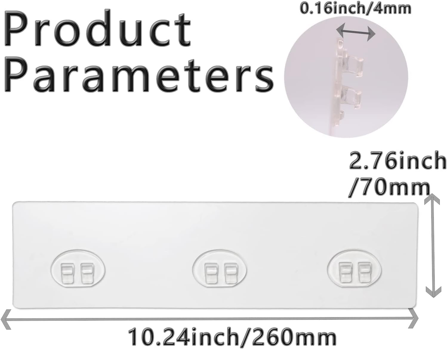 2 Pack Shower Caddy Adhesive for Replacement, Strong Transparent Adhesive for Shower Caddy Sticky Pads, No Drilling for Corner Shelf Basket, Bathroom Stora