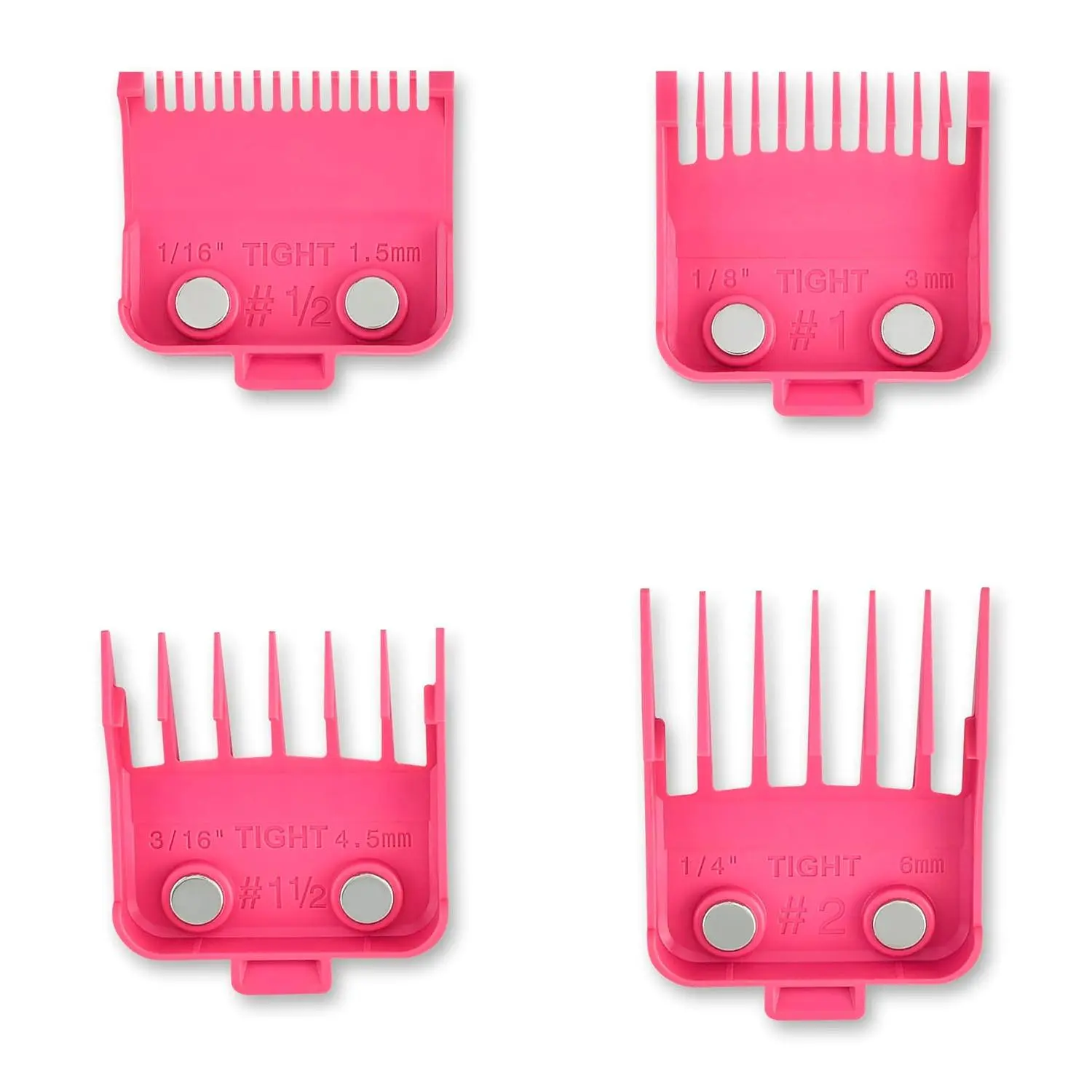 Professional Dub Magnetic Hair Clipper Guards, Premium Neodymium, 8 Pack or 4 Pack Tight Guards