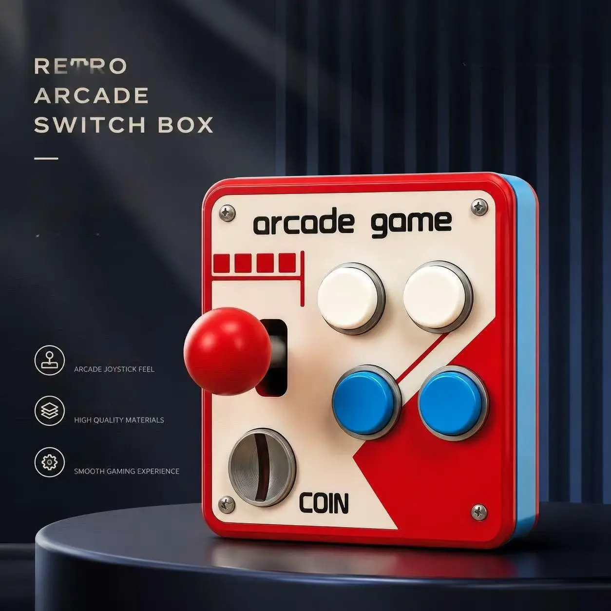 3D Printed Wall Switch Cover for Gamers, Retro Joystick Design with a Decorative Arcade Look, 86-Type Plate for Bedroom Wall Switches